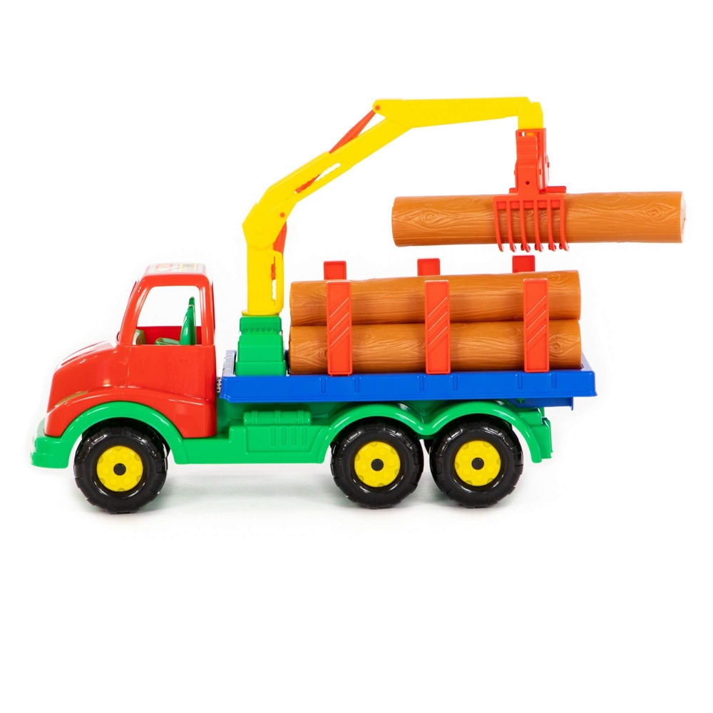 Camion cu lemne, 44x17x26,5 cm, Polesie - imagine 3