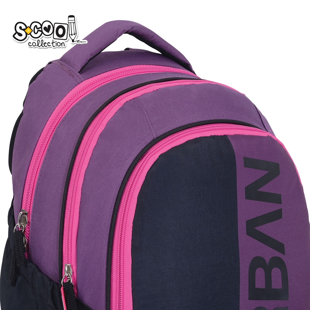 Ghiozdan anatomic light, URBAN, 41X28X17 cm, PINK - S-COOL - imagine 7