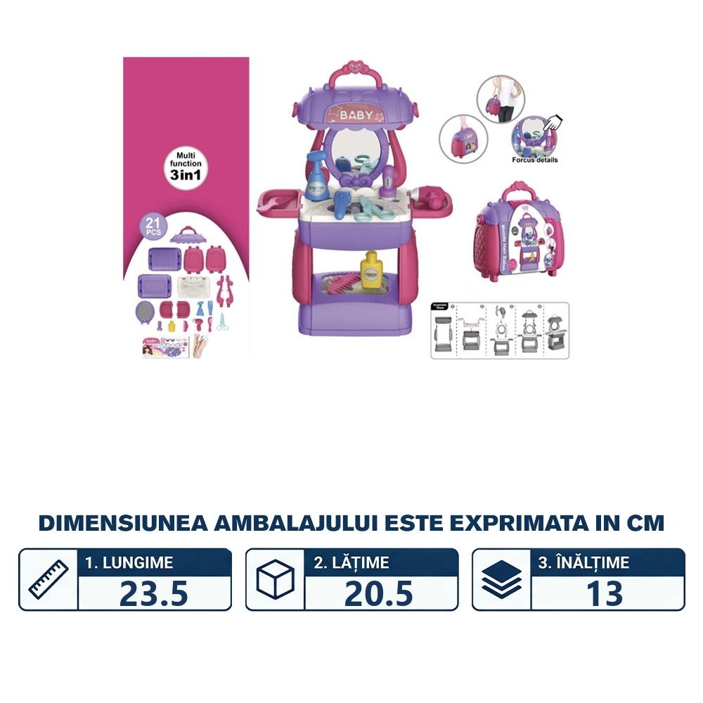 Accesorii frumusete, in gentuta, 21 piese - imagine 2