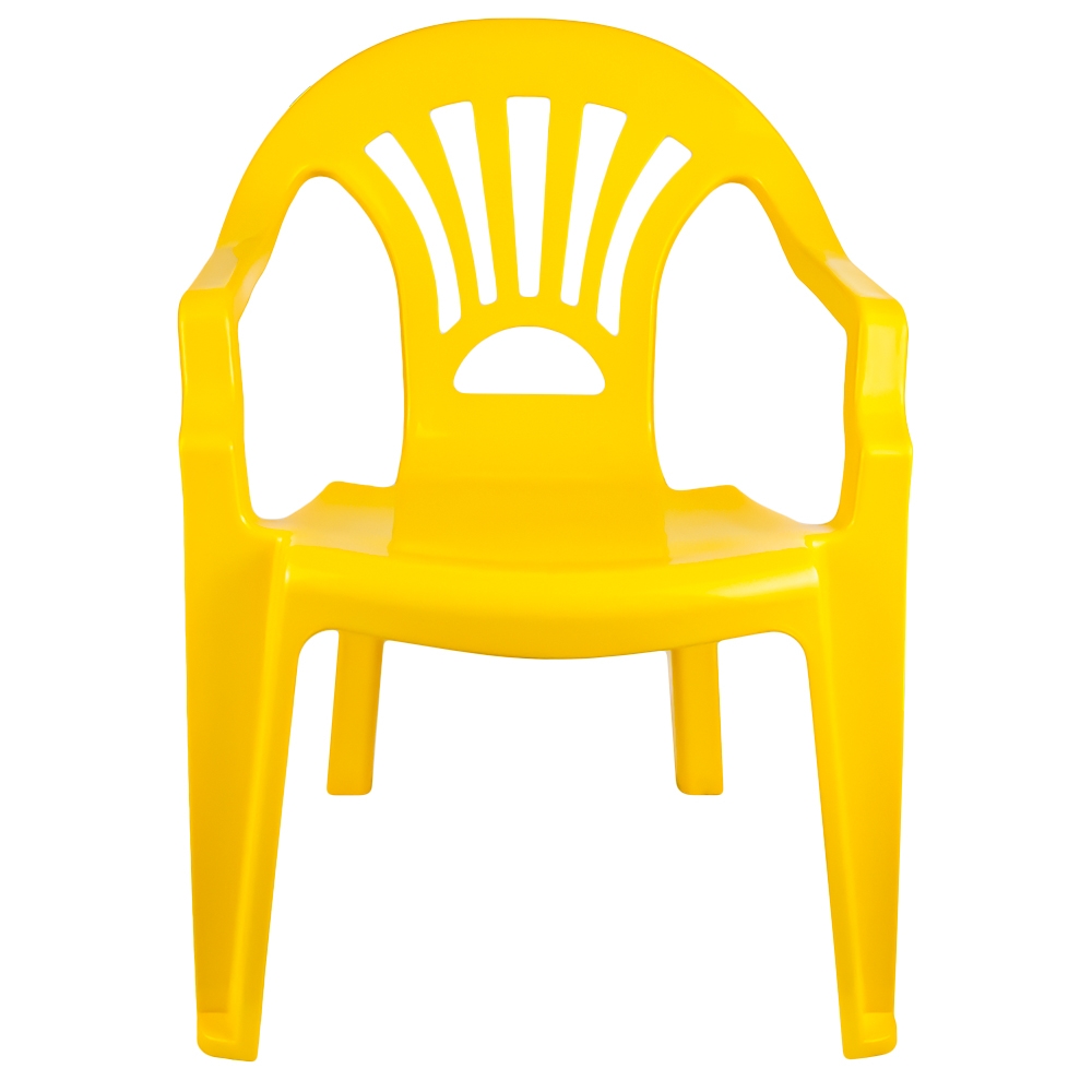 Scaunel din plastic, galben, 40x35x54.5 cm - ROBENTOYS - imagine 4