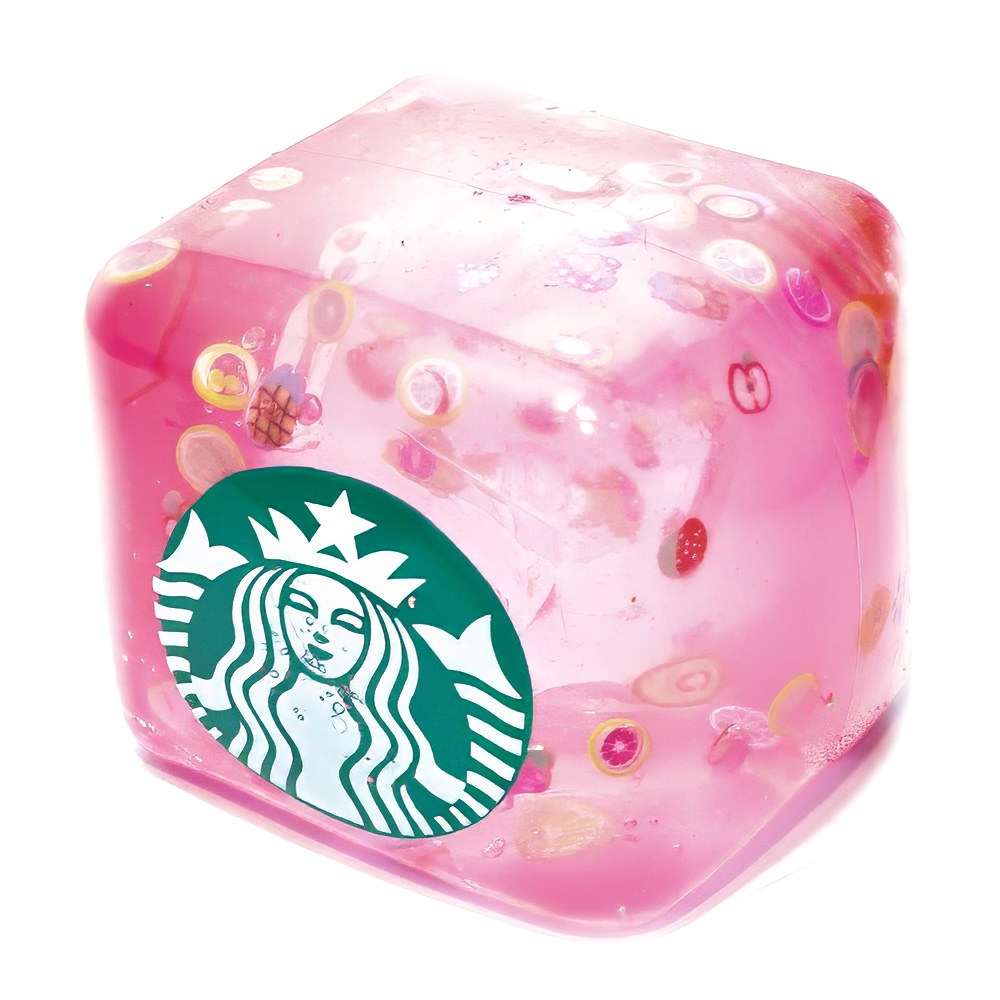 Jucarie antistres Squishy Cube, Pink Sugar - imagine 3