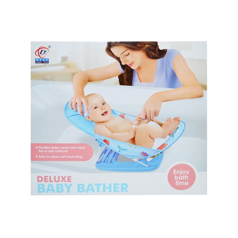 Scoica pentru baie bebe, cu suport - imagine 2