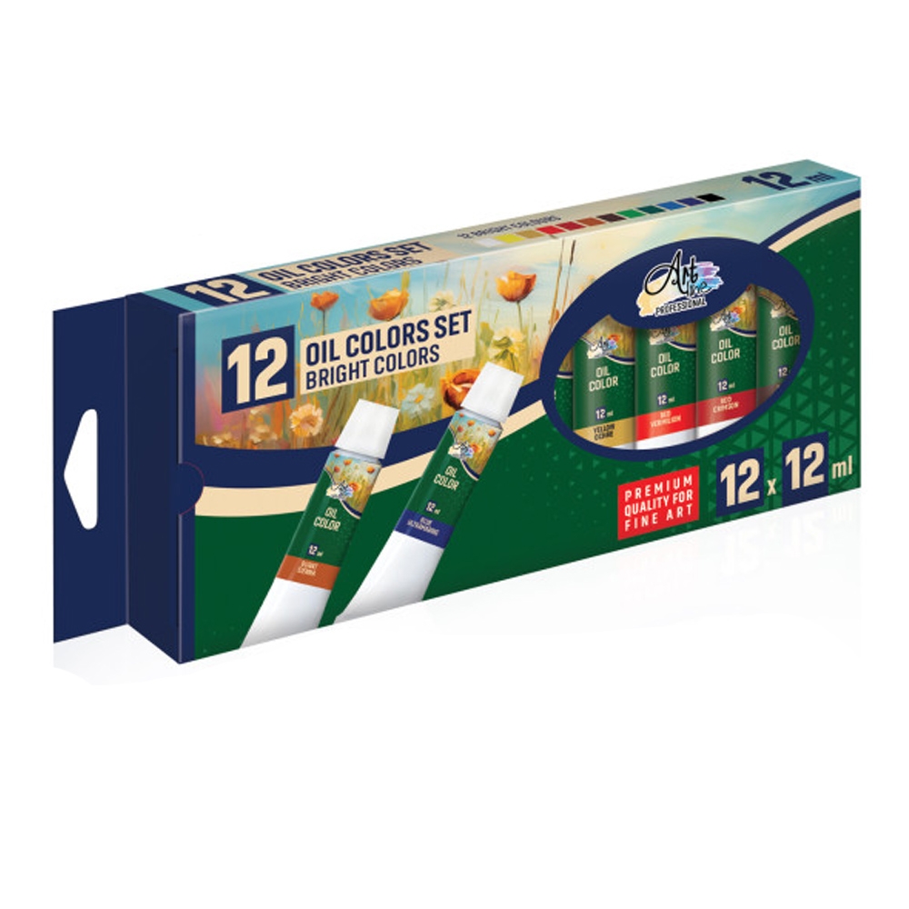 Culori ulei, Profesional, 12 ml, 12 culori/set - ARTLINE - imagine 3