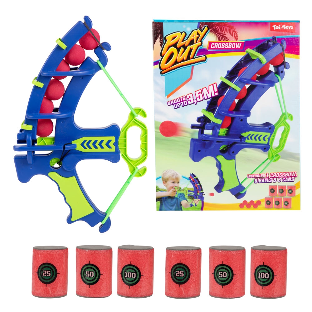 Arbaleta + 6 mingi din spuma si tinta - Toi-Toys