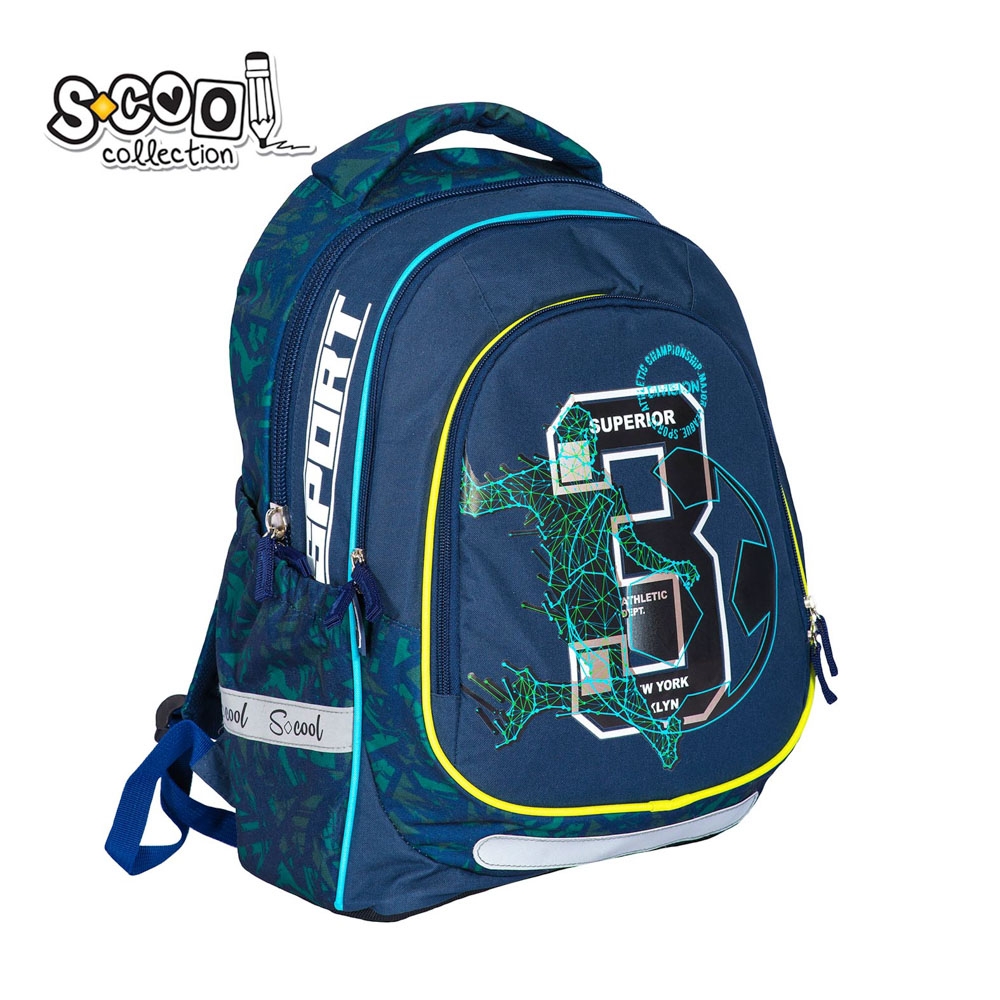 Ghiozdan anatomic light, 41x28x21 cm, SUPERIOR - S-COOL - imagine 2