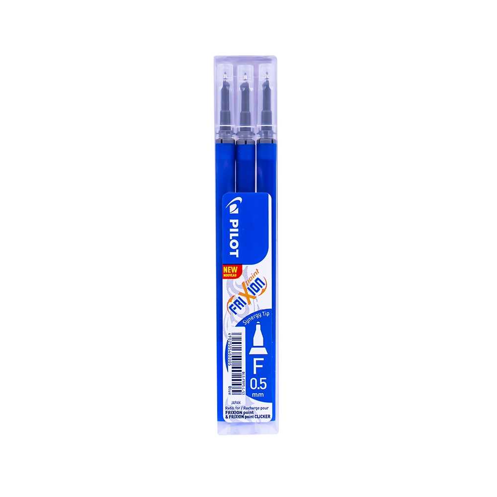Rezerve Roller Frixion Point, 0.5mm, albastre, 3 buc/set - PILOT - imagine 3