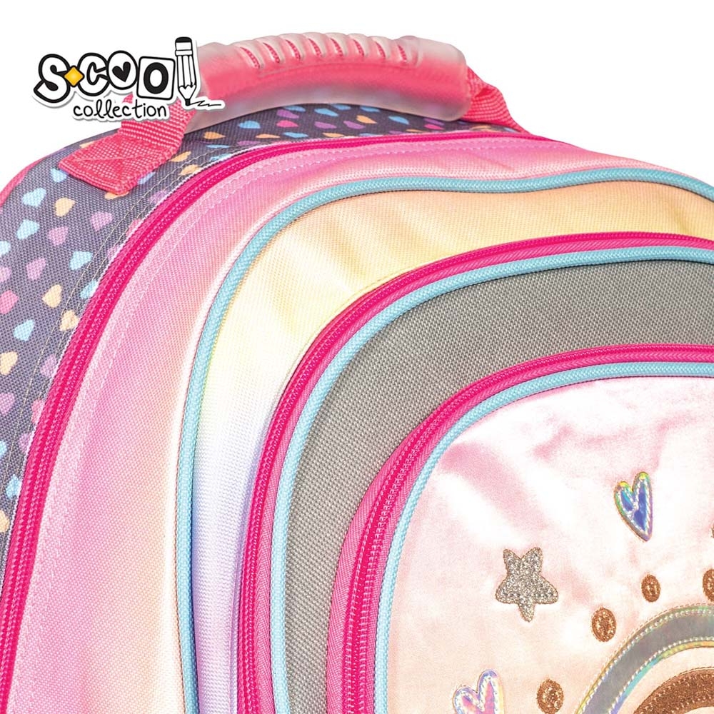 Ghiozdan ergonomic HAPPINESS, 40.5x29x13.5 cm - S-COOL - imagine 14