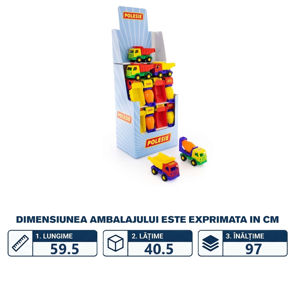 Masinuta Mirage, diverse modele, in display, Polesie - imagine 2