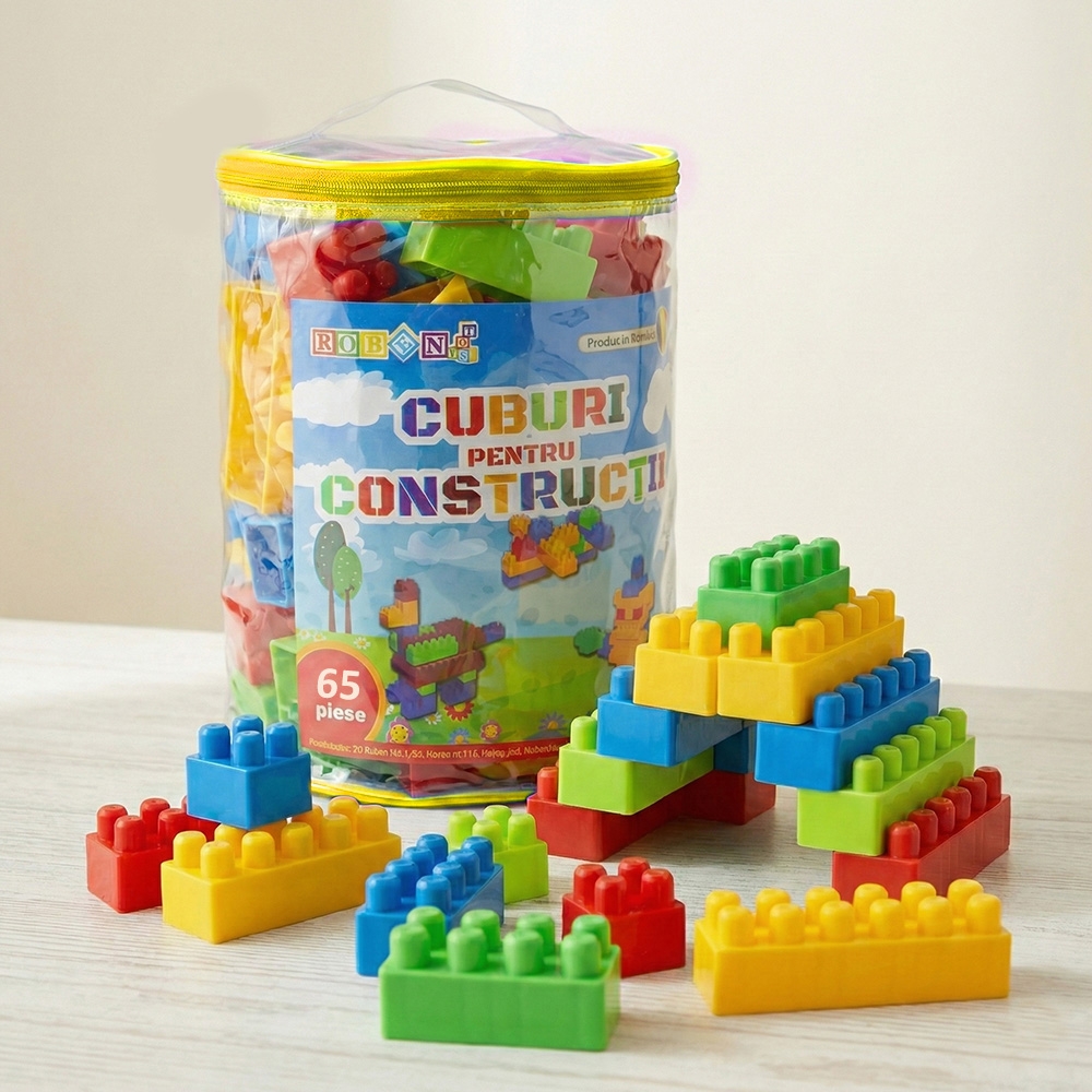 Cuburi 65 piese - ROBENTOYS - imagine 12