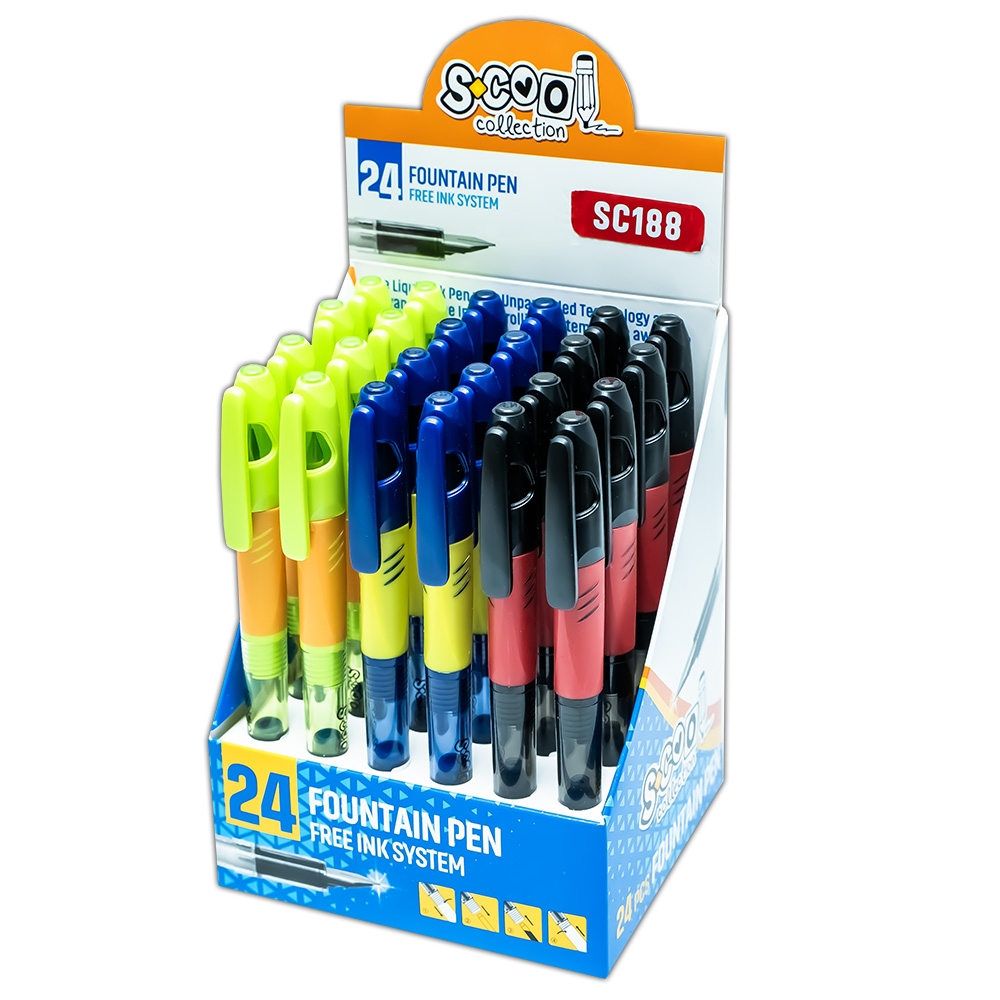 Stilou cu grip, 24 buc/blister - S-COOL - imagine 3