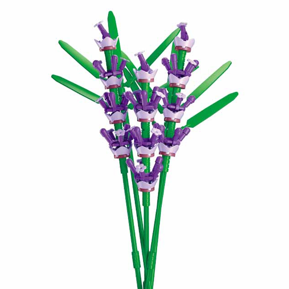 Set de Constructie Flowers, 258 piese, Lavanda - Sluban - imagine 5