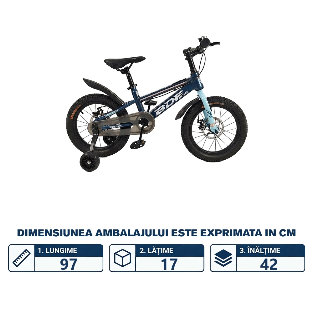 Bicicleta copii, bluetooth, nr. 16 - imagine 2
