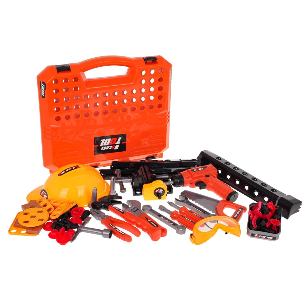 Play set Unelte 2 in 1, Banc de lucru/Geanta scule, 90 buc/set - imagine 4