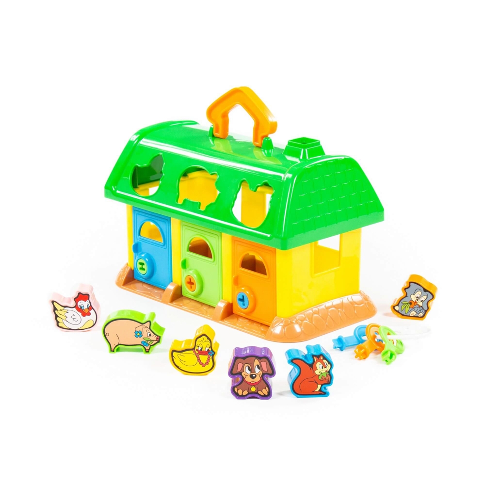 Casuta educativa + forme - My First Farm, 28x15x18cm, Polesie - imagine 4