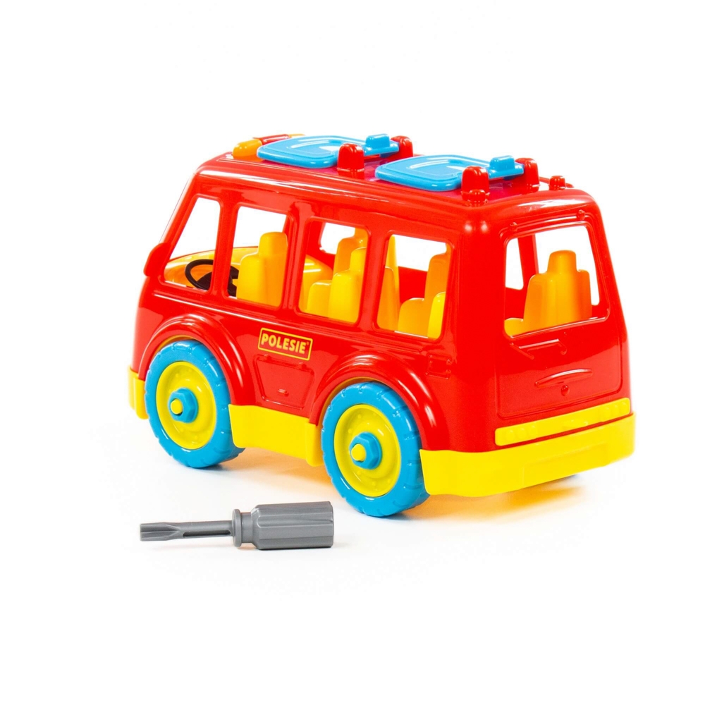 Autobuz demontabil, 26,5X14,5X15,5 cm, Polesie - imagine 3