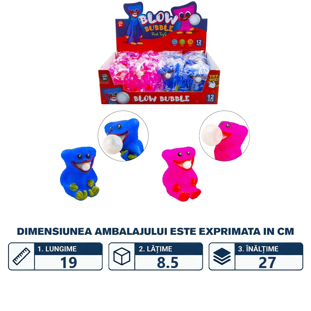 Jucarie Blow Bubble, 7 cm - imagine 2