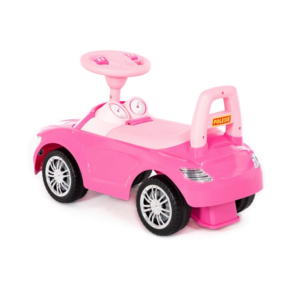 Masinuta - Supercar, roz, fara pedale, 66x28.5x30 cm, Polesie - imagine 5