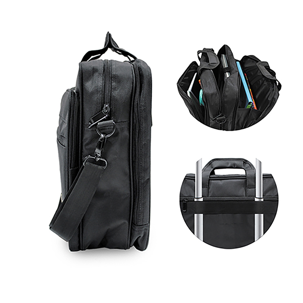 Geanta laptop, neagra, 40x14x30 cm - OFFISHOP - imagine 5