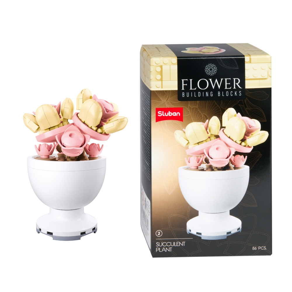 Set de constructie Flowers - Plante in ghiveci - Toi-Toys - imagine 3