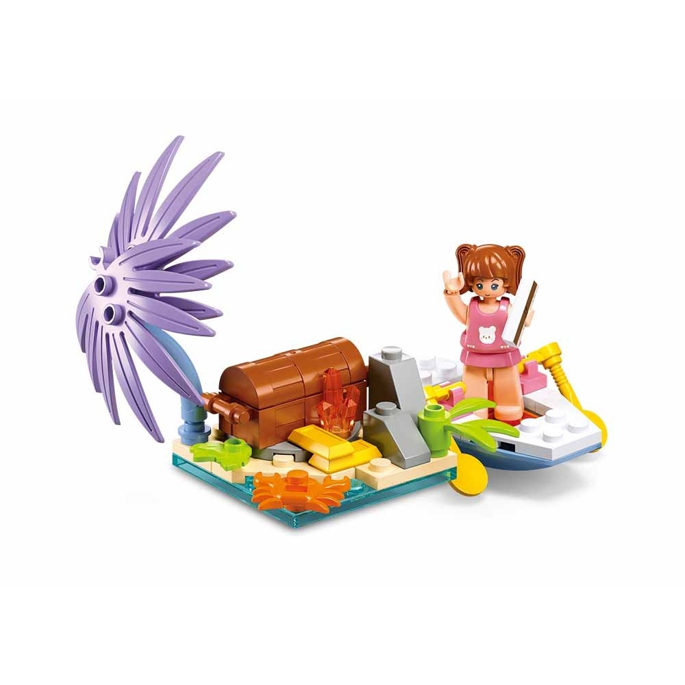 Set de constructie Girl's dream, 404 piese, Farul de la malul marii - Sluban - imagine 5