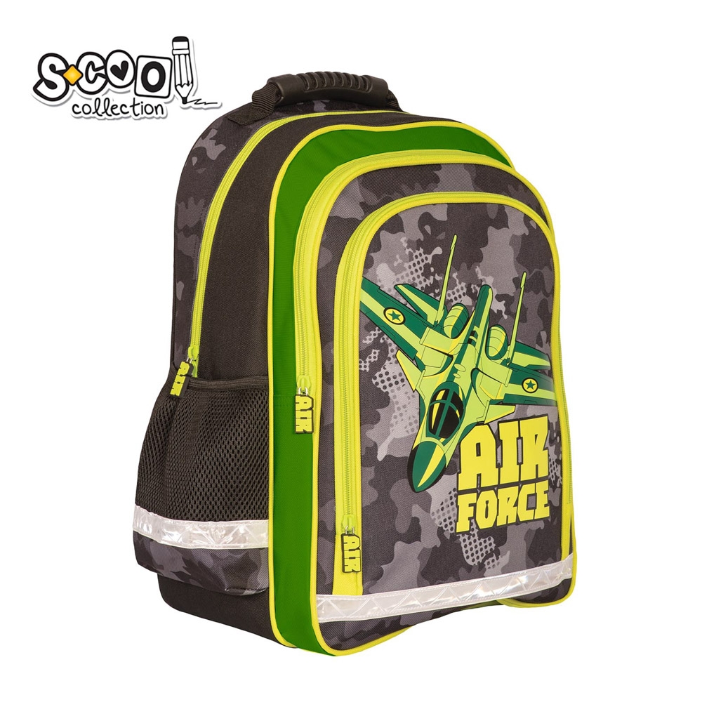 Ghiozdan ergonomic, 40.5x29x13.5 cm, AIR FORCE - S-COOL - imagine 3