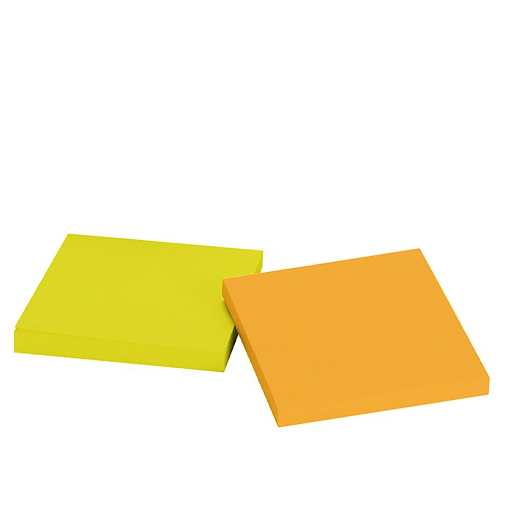 Notes adeziv neon, 75x75mm, multicolor, 100 coli - OFFISHOP - imagine 5